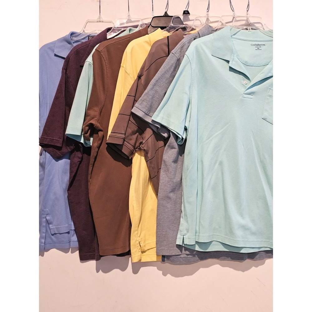 Classic Fit Polo Shirt Men's XL Lot‎ of 8